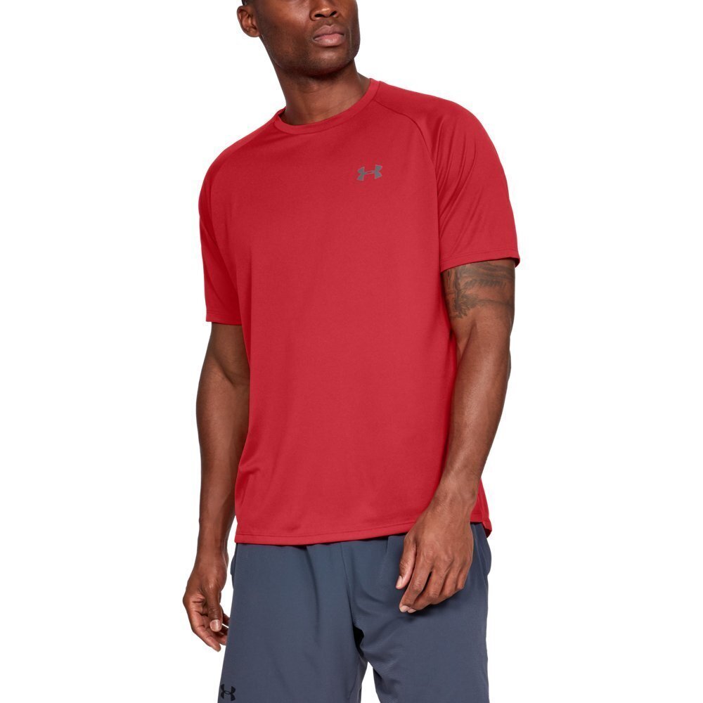 Under Armour Men's Tech 2.0 Short-Sleeve T-Shirt, Red (600)/Graphite, Large Tall